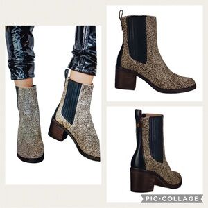 UGG Camden Exotic Genuine Calf Hair Leather Boot size 9